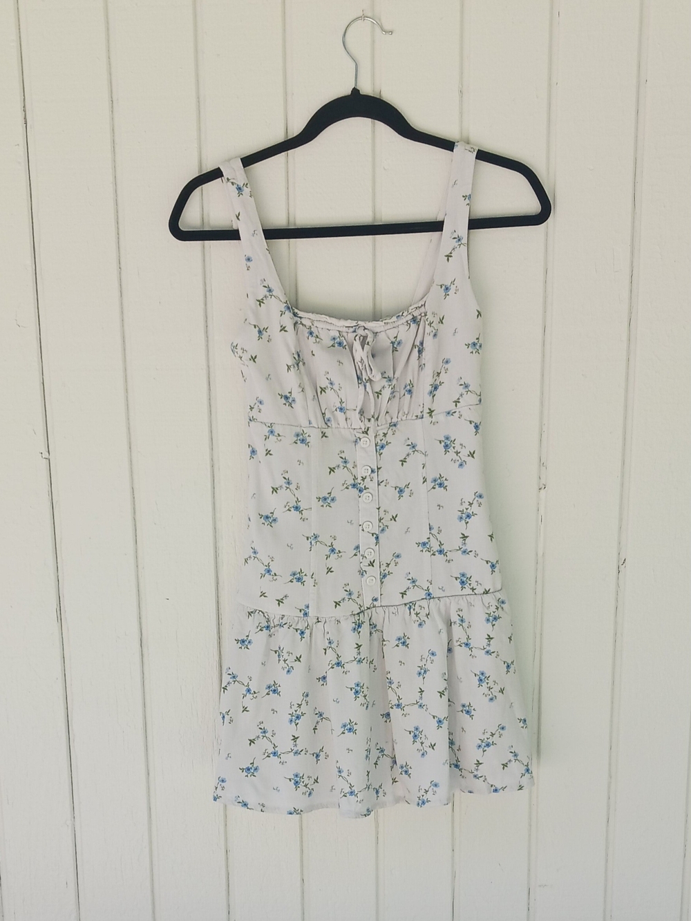 wild fable floral tie-front top